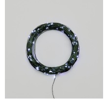 Гирлянда светодиодная Роса с контроллером 30м, 300LED, БЕЛЫЙ, IP20, 230В, зеленый провод  303-275  NEON-NIGHT