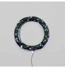 Гирлянда светодиодная Роса с контроллером 30м, 300LED, БЕЛЫЙ, IP20, 230В, зеленый провод  303-275  NEON-NIGHT