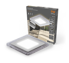 Светильник светодиодный Bubbles BL322 Квадр. 6+3W LED 3000K 540лм143x143мм O110 1/40  BL322  Gauss