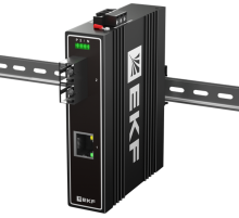 Медиаконвертер 10/100/1000Base-TX в 1000Base-X, разъем SC, двойное одномодовое оптоволокно, 1550нм TSX TSX-MC1-1GX1GT-SCEKF