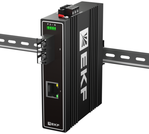 Медиаконвертер 10/100/1000Base-TX в 1000Base-X, разъем SC, двойное одномодовое оптоволокно, 1550нм TSX TSX-MC1-1GX1GT-SCEKF