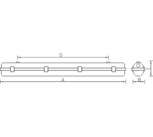Светильник светодиодный промышленный LZ.OPL ECO LED 1200 TH 5000K  1074000460  Световые Технологии