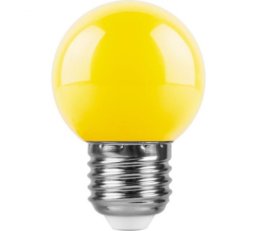 Лампа светодиодная для белт лайта LB-37 (1W) 230V E27 желтый G45  25879  FERON