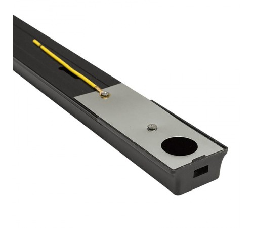 Шинопровод осветительный для трековых светильников, черный, 1м, в наборе токовод, заглушка, крепление, CAB1003  10340  Feron