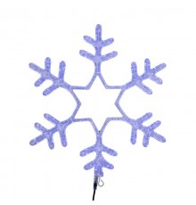 Фигура "Снежинка" LED Светодиодная, без контр. размер 55*55см,   "СИНЯЯ"   501-335  NEON-NIGHT
