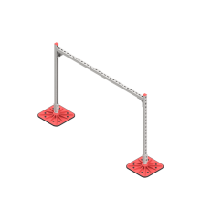 Опорная конструкция для гор. прямоуг. воздуховодов  TECHNORAPTOR FOOT 1500х1000  KM-TR-F-SSHRAD-1500-1000  КМ - профиль