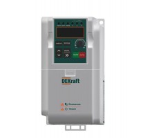 Преобразователь частоты DEKV060-1.5/2.2кВт 3 фазы 380В с торм. модулем  DEKV060G1R5P2R2T4B  DEKraft