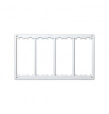 Simon Connect Рамка на 4 S-модуля к монт.коробкам SM450, SM460, Сима Класик, белый  SM402-9  Simon