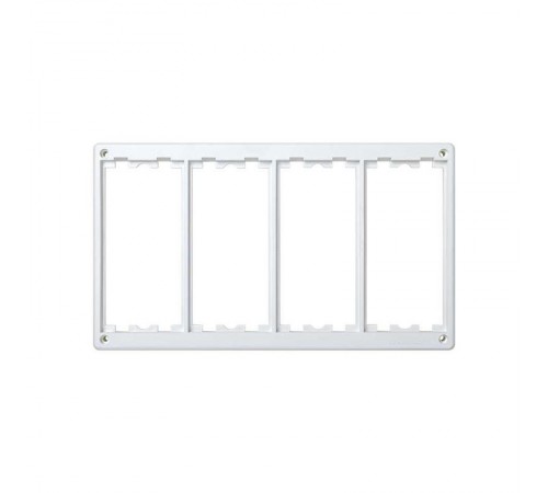 Simon Connect Рамка на 4 S-модуля к монт.коробкам SM450, SM460, Сима Класик, белый  SM402-9  Simon