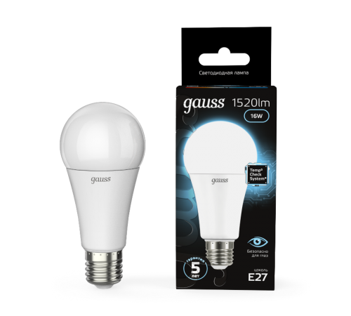 Лампа светодиодная Black LED A60 16W E27 1470lm 4100K  102502216  Gauss