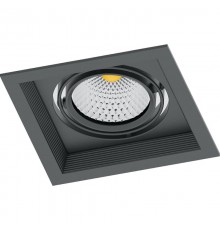 Светильник встраиваемый карданный светодиодный AL201 1x12W 4000K 35 градусов ,черный  41289  Feron