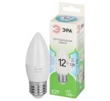 Лампа светодиодная  GREEN LINE LED B35-12W-840-E27 GL E27 12 Вт свеча яркий белый свет  Б0067141  ЭРА