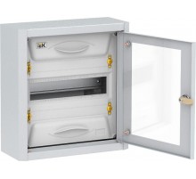 TITAN 5 Корпус металлический ЩРн-12 прозрачная дверь IP31 УХЛ3 (335х310х130мм)  MKM16-N-012-31-Z-U  IEK