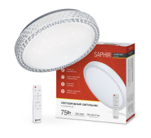 Светильник светодиодный COMFORT SAPHIR 75Вт 230В 3000-6500K 6000Лм 500x100мм с пультом ДУ  4690612035123  IN HOME