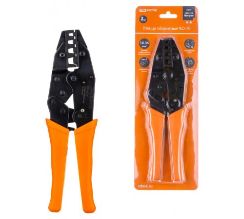 Клещи обжимные КО-7E 10-35мм   SQ1001-0004  TDM