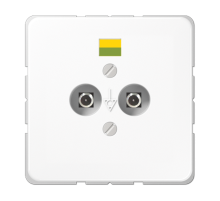 Розетка штепсельная для выравнивания потенциалов; белая  CD565-2WW  Jung