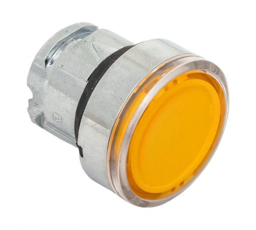 Механизм исполнительный кнопки XB4 желтый плоский возвратный без фиксации, с подсветкой IP65  XB4BW-Y-65  EKF