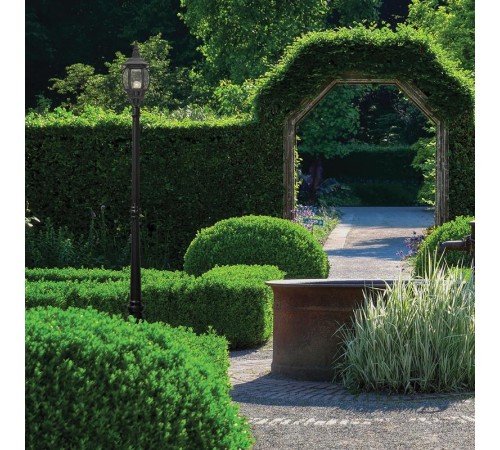 Светильник садово-парковый 8111 столб 100W E27 230V, черный  11212  Feron