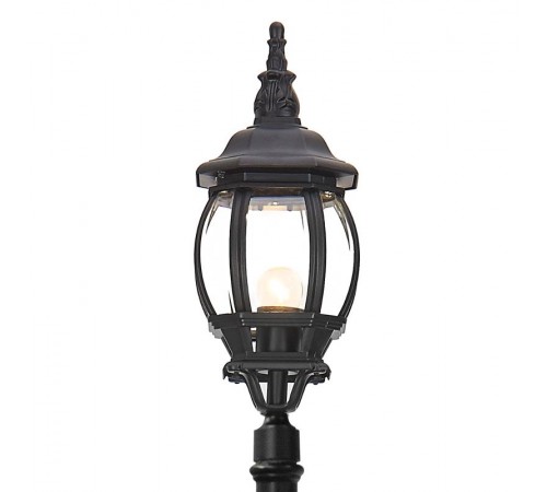 Светильник садово-парковый 8111 столб 100W E27 230V, черный  11212  Feron