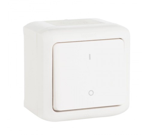 Quteo Белый Выключатель двухполюсный IP44  782309  Legrand