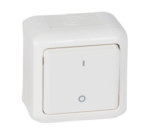Quteo Белый Выключатель двухполюсный IP44  782309  Legrand