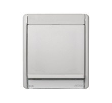 Simon 44 Aqua Рамка с прозрачным окном для установки ориентационного светильника, IP55, S44 Aqua, серый  4400036-102  Simon