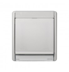 Simon 44 Aqua Рамка с прозрачным окном для установки ориентационного светильника, IP55, S44 Aqua, серый  4400036-102  Simon