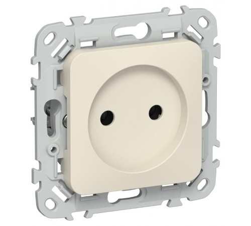 FLITE Розетка без заземления без шторок 10А РС01-0-ФлСл сливочный  FI-R10-10-K86  IEK