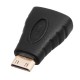 Переходник штекер mini HDMI - гнездо HDMI  17-6801  REXANT