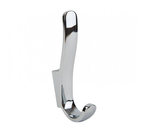 Крючок 07, 2-х рожковый, высокий, хром (1 шт)  - пакет   129898  Tech-KREP