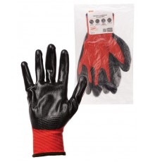 Перчатки полиэфирные "Контакт-Ойл", маслобензостойкое покрытие, 9, 15 кл., 42-44 г, 1 пара,  SQ1016-0316  TDM