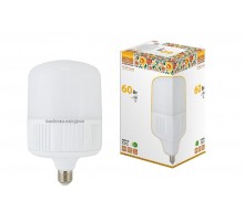 Лампа светодиодная T-60 Вт-230 В-4000 К-E27 (160x265 мм) НАРОДНАЯ  SQ0340-1583  TDM