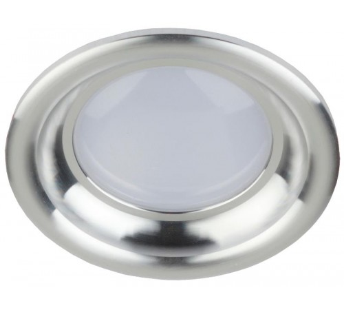 Светильник светодиодный встраиваемый KL LED 17-7 SL светодиодный круглый "тарелка" 7W 4000K серебро  Б0030405  ЭРА