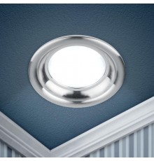 Светильник светодиодный встраиваемый KL LED 17-7 SL светодиодный круглый "тарелка" 7W 4000K серебро  Б0030405  ЭРА