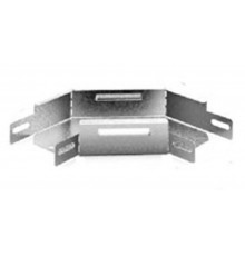 Угловой соединитель плоский 90 град. к лотку 100х50, толщ. 1,0 мм, Сендзимир цинк, 032217  УСП90-100х50-1,0-СЦ   Ostec