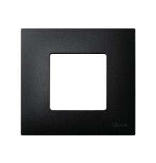 Simon 27 Накладка декоративная на рамку базовую, 1 пост, S27 Play, Arctic, чёрный  2700617-086  Simon
