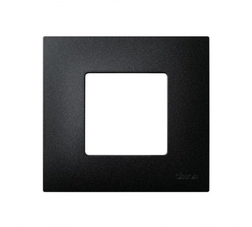 Simon 27 Накладка декоративная на рамку базовую, 1 пост, S27 Play, Arctic, чёрный  2700617-086  Simon