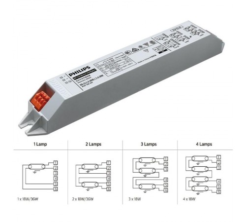 ЭПРА EB-Ci1-2 36W/1-4 18W220-240v50/60Hz  913713043180  PHILIPS