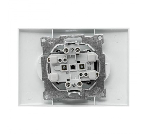 Валенсия розетка 2-местная б/з 10А белая с защ. штор. EKF PROxima   EWR10-102-10   EKF