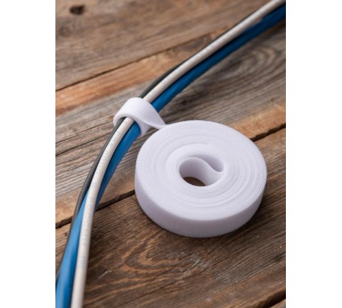 Хомут-липучка 20 мм (5м ролл) белый EKF PROxima  hlft-2-w  EKF