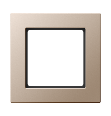 Рамка для вертикальной и горизонтальной установки, 1 пост; дюропласт; шампань; A CREATION  AC581CH  Jung