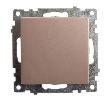 Выключатель 1-клавишный (механизм) 250В, 10А, серия Катрин, GLS10-7103-02, шампань  39589  STEKKER