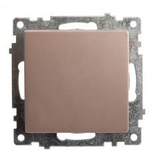 Выключатель 1-клавишный (механизм) 250В, 10А, серия Катрин, GLS10-7103-02, шампань  39589  STEKKER