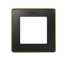 Simon 82 Рамка декоративная, 1 пост, Select, S82 Detail, графит-золото  8201610-242  Simon