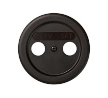 Simon 88 Накладка на телевизионную розетку R-TV+SAT цифровую, S88, коричневый  88097-32  Simon