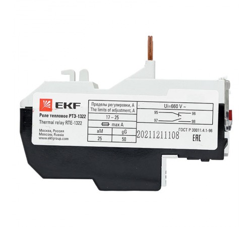 Реле тепловое РТЭ-1322 17-25А EKF PROxima  rel-1322-17-25  EKF