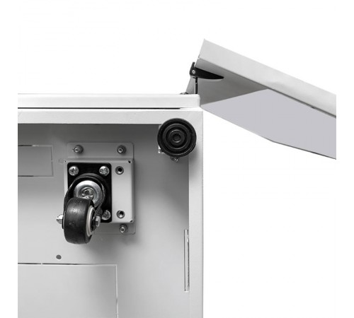 Шкаф напольный 19" TERACOM PRO 18U 600x600 мм двери стеклянная с замком-ручкой и металлическая серый TRP-NTC-1866-41G EKF