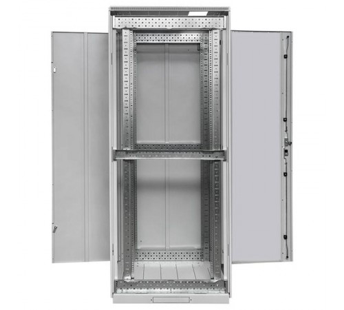 Шкаф напольный 19" TERACOM PRO 42U 600х1000 мм двери стеклянная с замком-ручкой и металлическая чёрныйTRP-NTC-4261-41BEKF