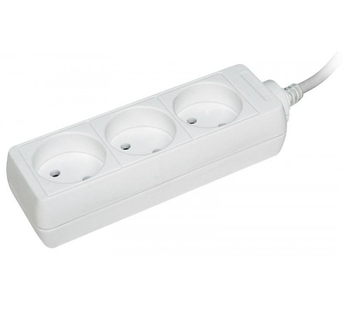 Удлинитель У3 3 места 2Р/1,5 метра 2х0.75мм2 10А/250В  WYP10-06-03-01-N  IEK