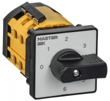 Переключатель кулачковый стандартная рукоятка 10А схема 111  MI-CS10-010-111  IEK